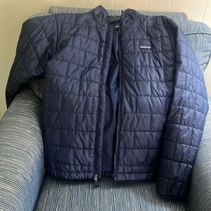 Boys Patagonia Navy jacket.